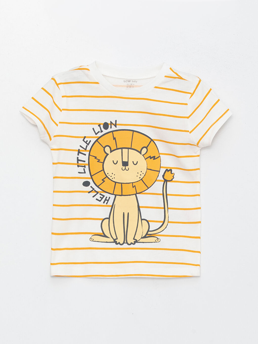 Ekru Bisiklet Yaka Kısa Kollu Baskılı Erkek Bebek Pijama Takım-1