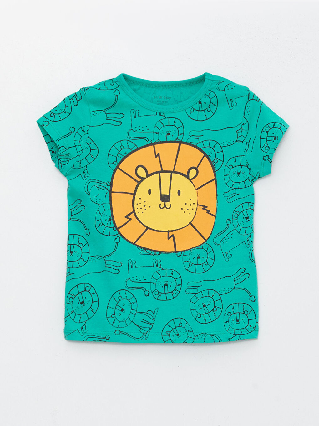 Yeşil Erkek Bebek Şortlu Pijama Takımı-1