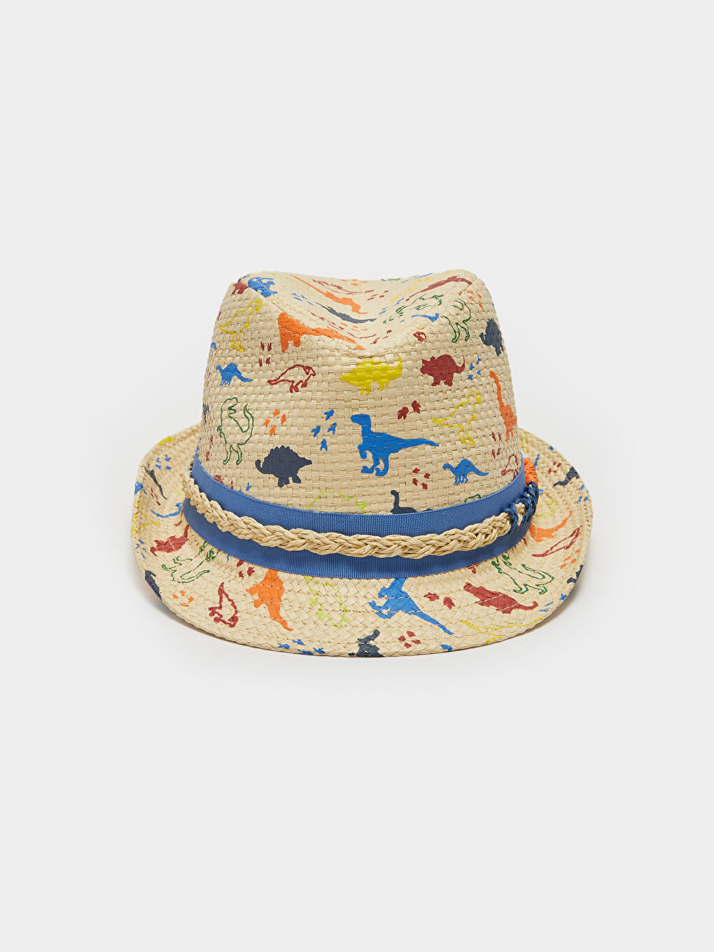 LCW ACCESSORIES Printed Straw Boy Fedora Hat -S3BK91Z4-SAW