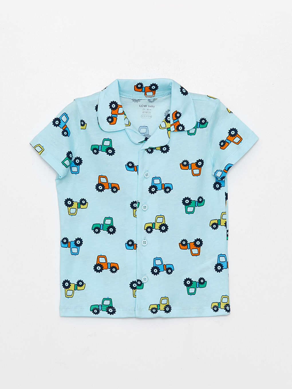 Пижамный комплект с водолазкой и коротким рукавом для малышей мальчиков-1