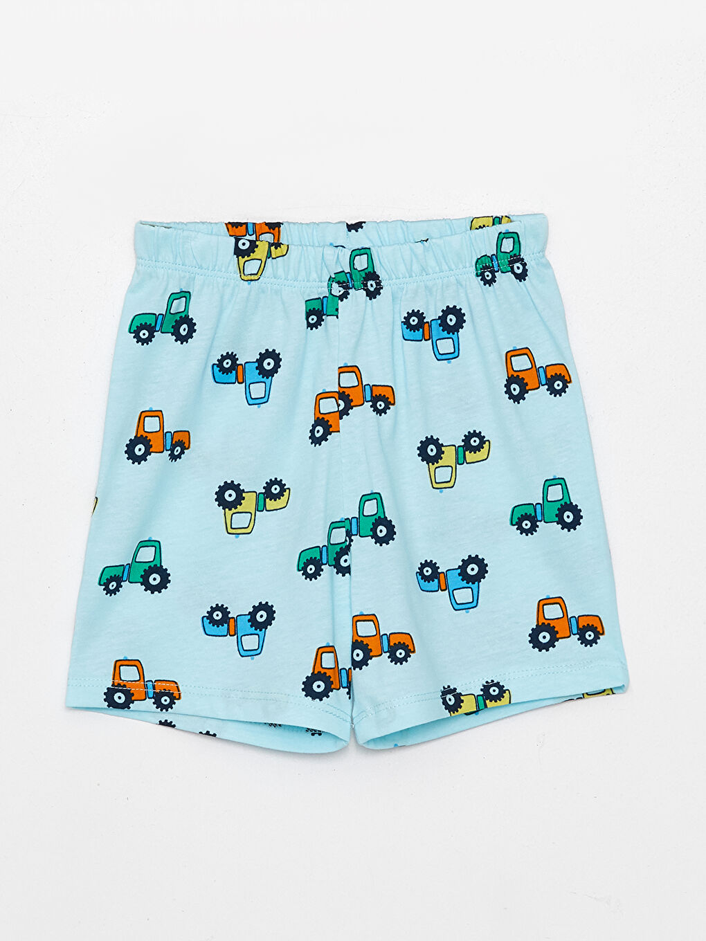 Пижамный комплект с водолазкой и коротким рукавом для малышей мальчиков-2