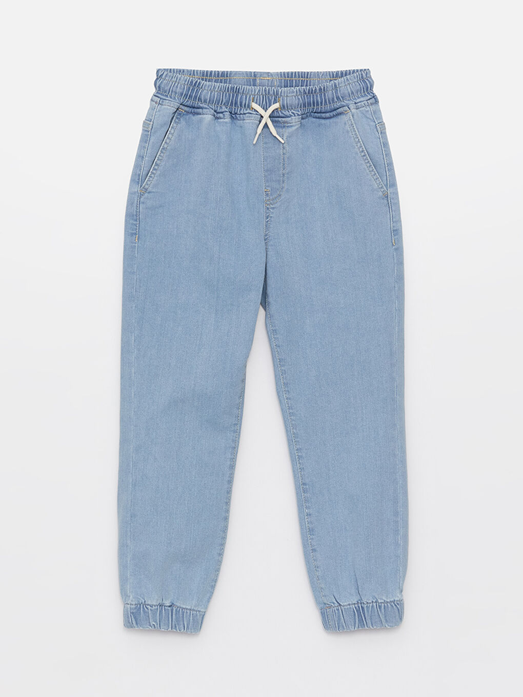 بنطلون جينز رياضي للأولاد بخصر مرن وقصة مريحة