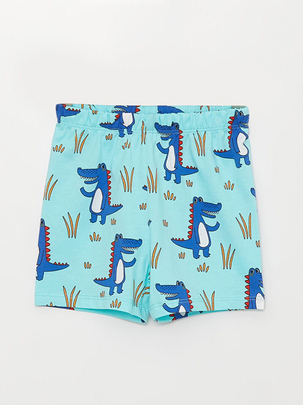 LCW baby Turkuaz Bisiklet Yaka Baskılı Erkek Bebek Pijama Takım - 2