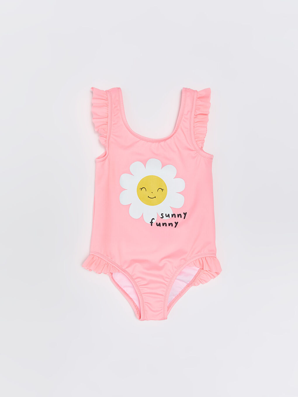 Crew Neck Printed Baby Girl Swimsuit -S3BL25Z1-D4G