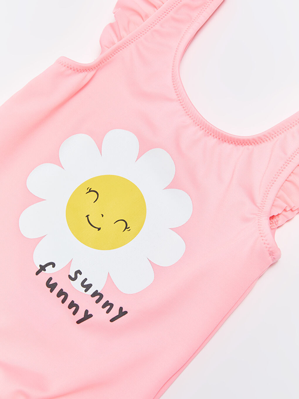Crew Neck Printed Baby Girl Swimsuit -S3BL25Z1-D4G