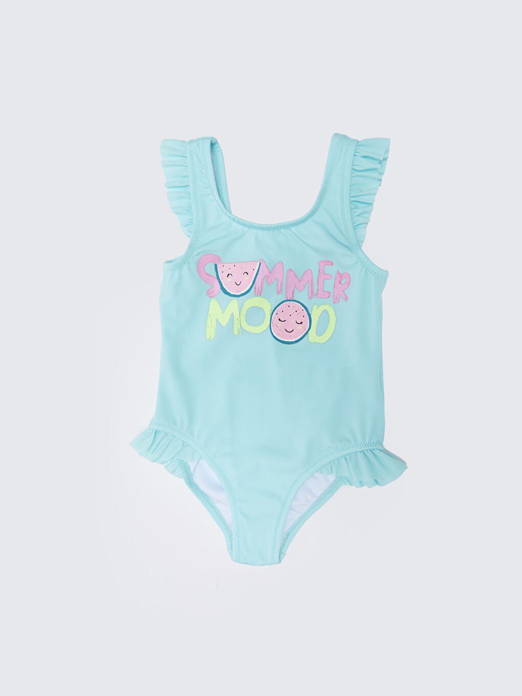 Crew Neck Printed Baby Girl Swimsuit -S3BL25Z1-DJP