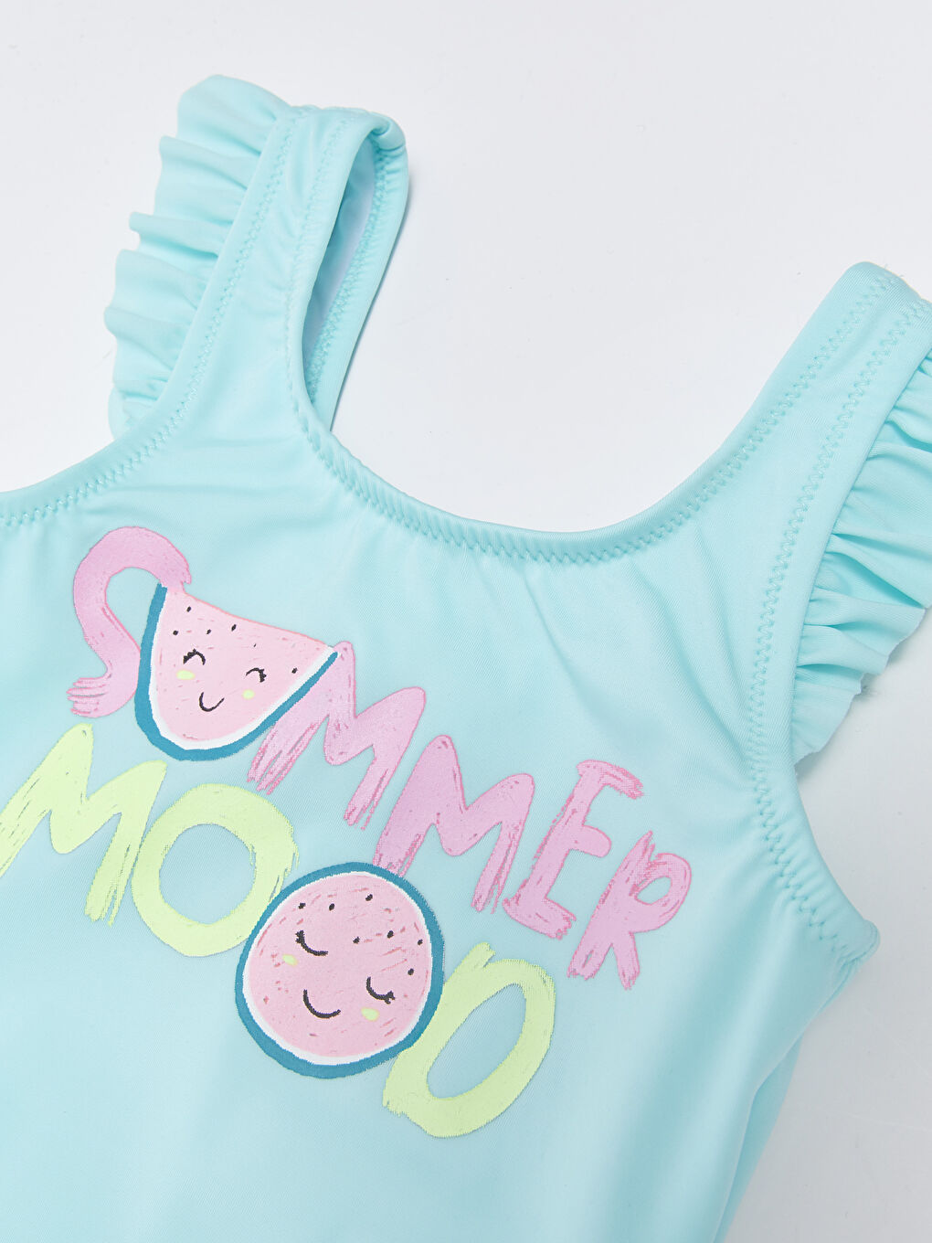 Crew Neck Printed Baby Girl Swimsuit -S3BL25Z1-DJP