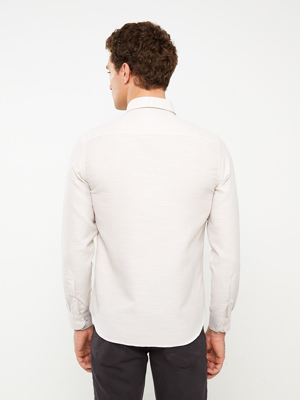 SOUTHBLUE Slim Fit Long Sleeve Dobby Men's Shirt -S3BL31Z8-CR8