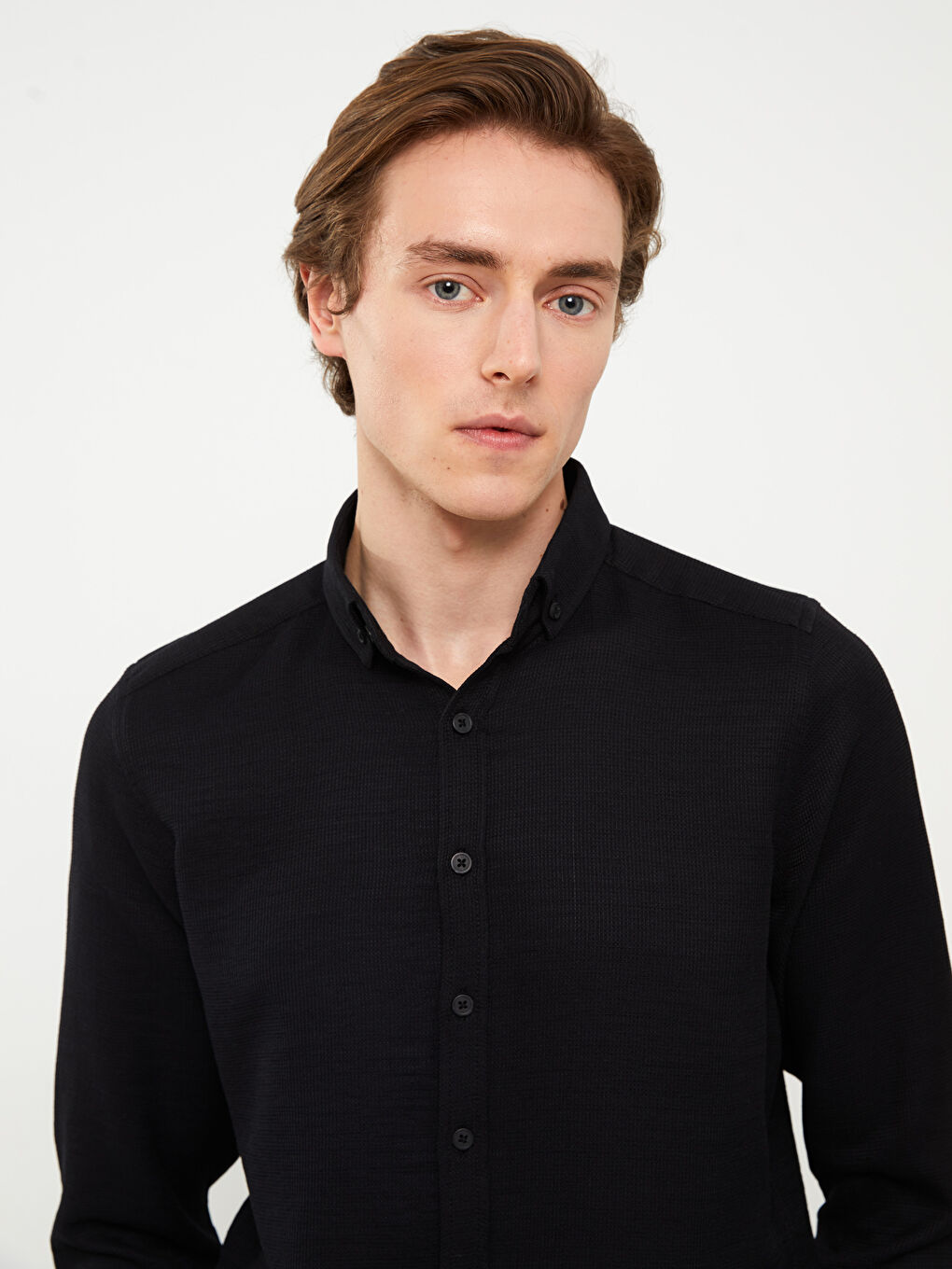 SOUTHBLUE Slim Fit Long Sleeve Dobby Men's Shirt -S3BL31Z8-CVL