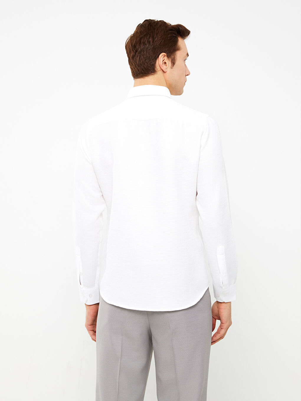 SOUTHBLUE Slim Fit Long Sleeve Dobby Men's Shirt -S3BL31Z8-Q6K