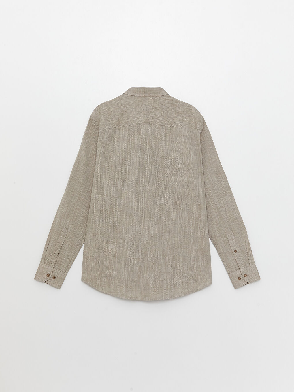 Regular Fit Long Sleeve Poplin Men's Shirt-6