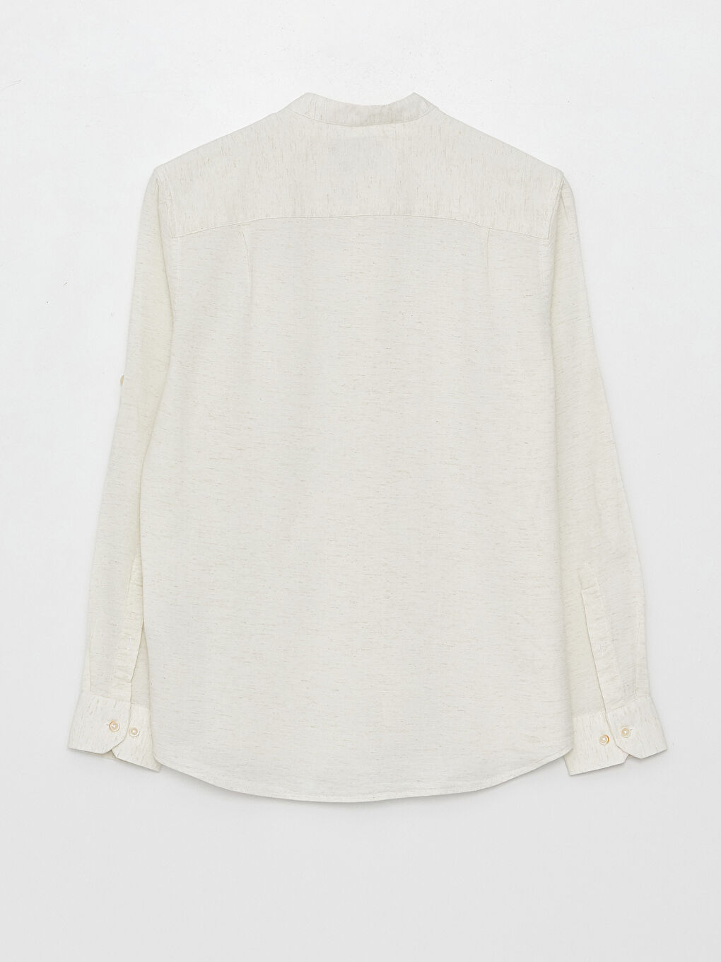 Ekru Regular Fit Uzun Kollu Erkek Gömlek-6