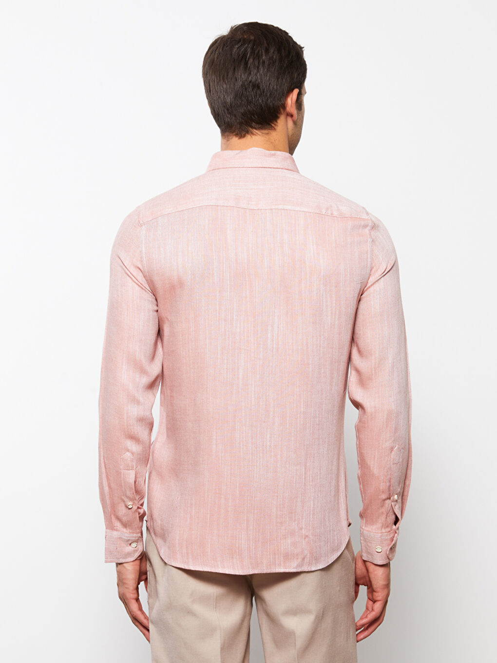 Kahverengi Regular Fit Uzun Kollu Erkek Gömlek-4