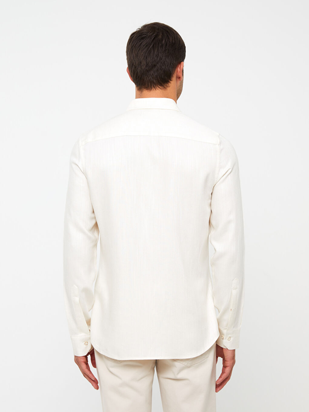 Chemise à Manches Longues Coupe Régulière pour Hommes-4