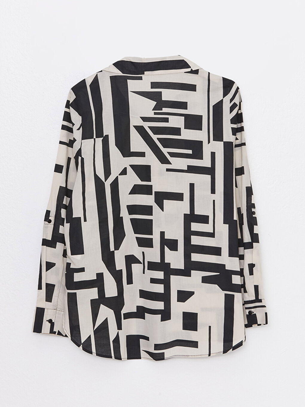 Patterned Long Sleeve Women's Shirt-6