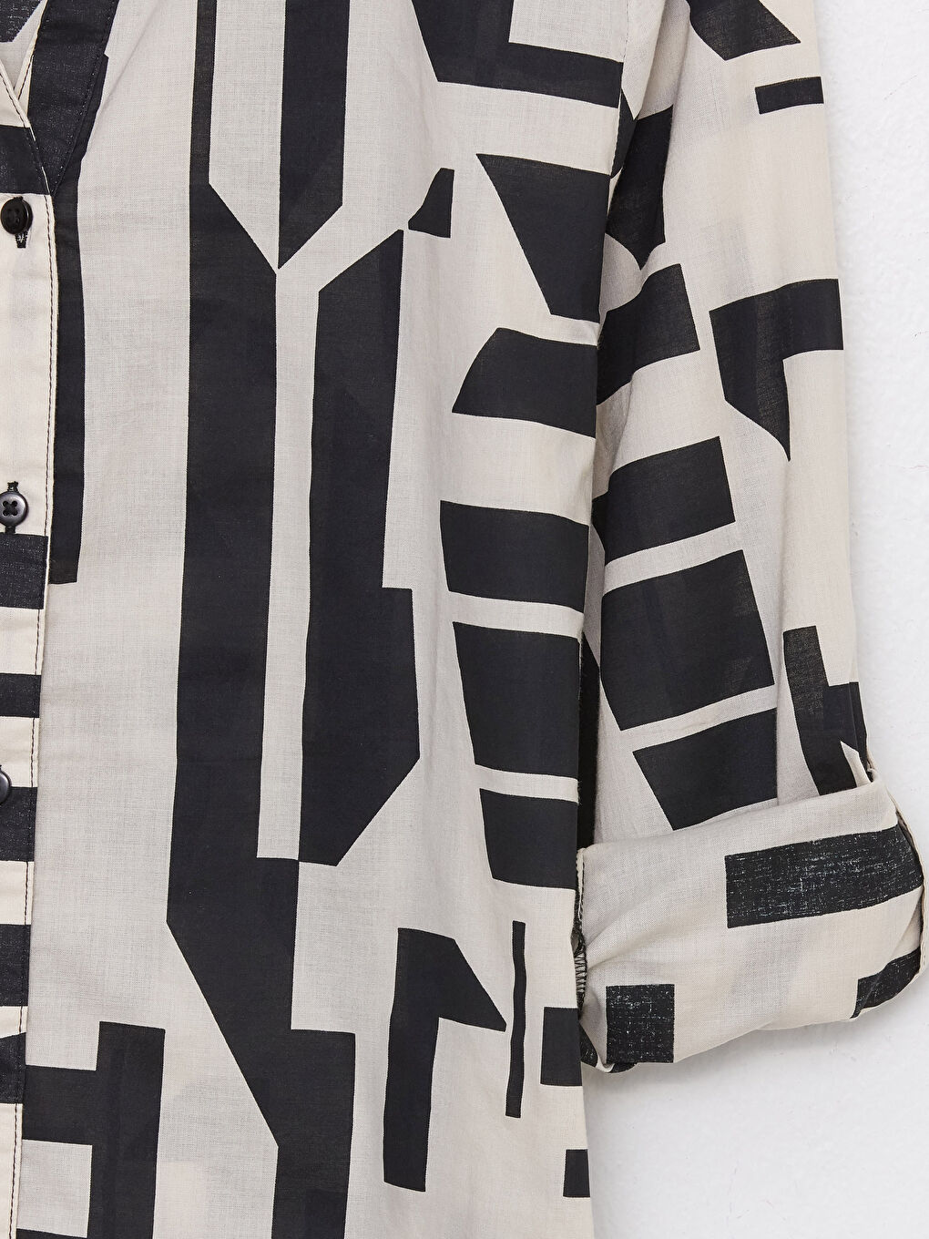 Patterned Long Sleeve Women's Shirt-7