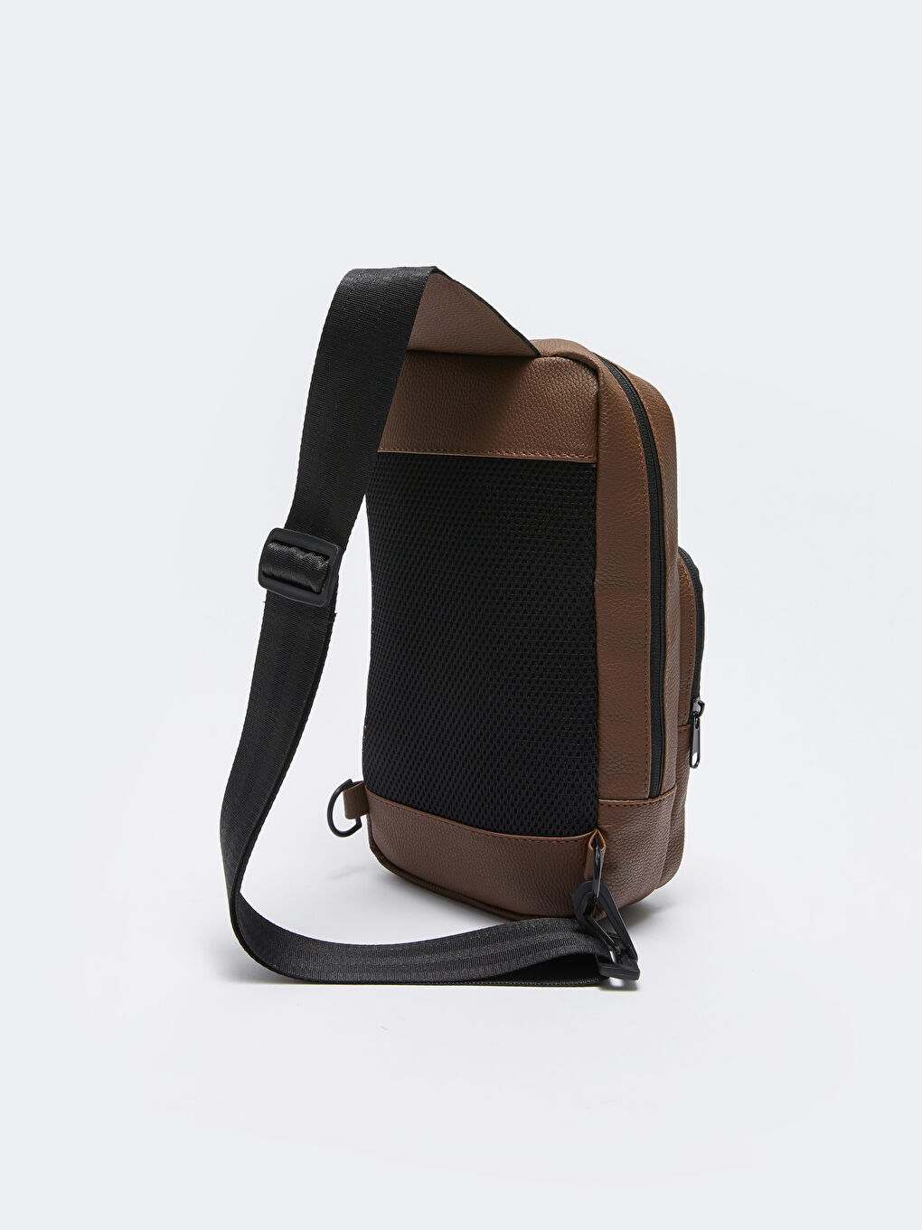 Сумка-Слинг Мужская из Искусственной Кожи-4