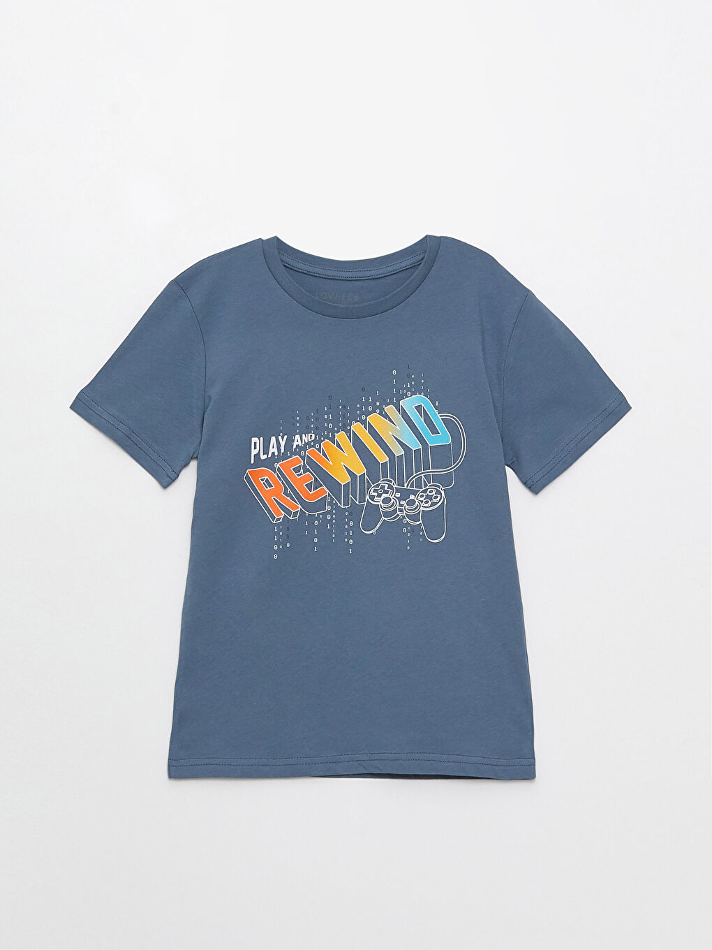 LCW ECO Crew Neck Printed Short Sleeve Boys' T-Shirt -S3BL85Z4-H8X