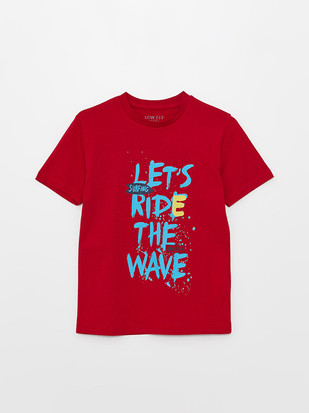 Crew Neck Printed Short Sleeve Boys' T-Shirt