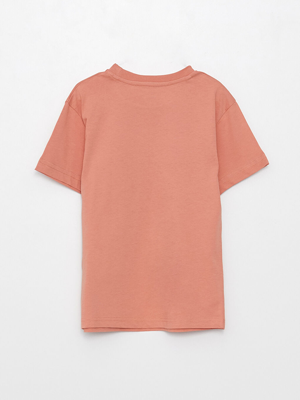 Turuncu Bisiklet Yaka Baskılı Kısa Kollu Erkek Çocuk Tişört-2