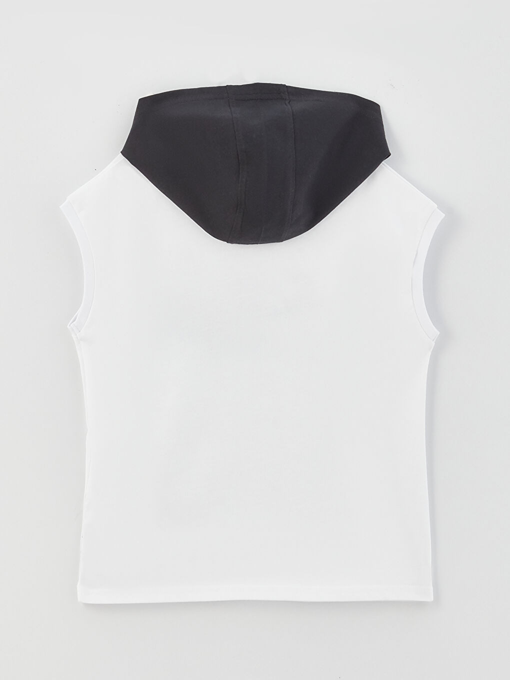 Ekru Rahat Kalıp Kapüşonlu Erkek Çocuk Atlet-1