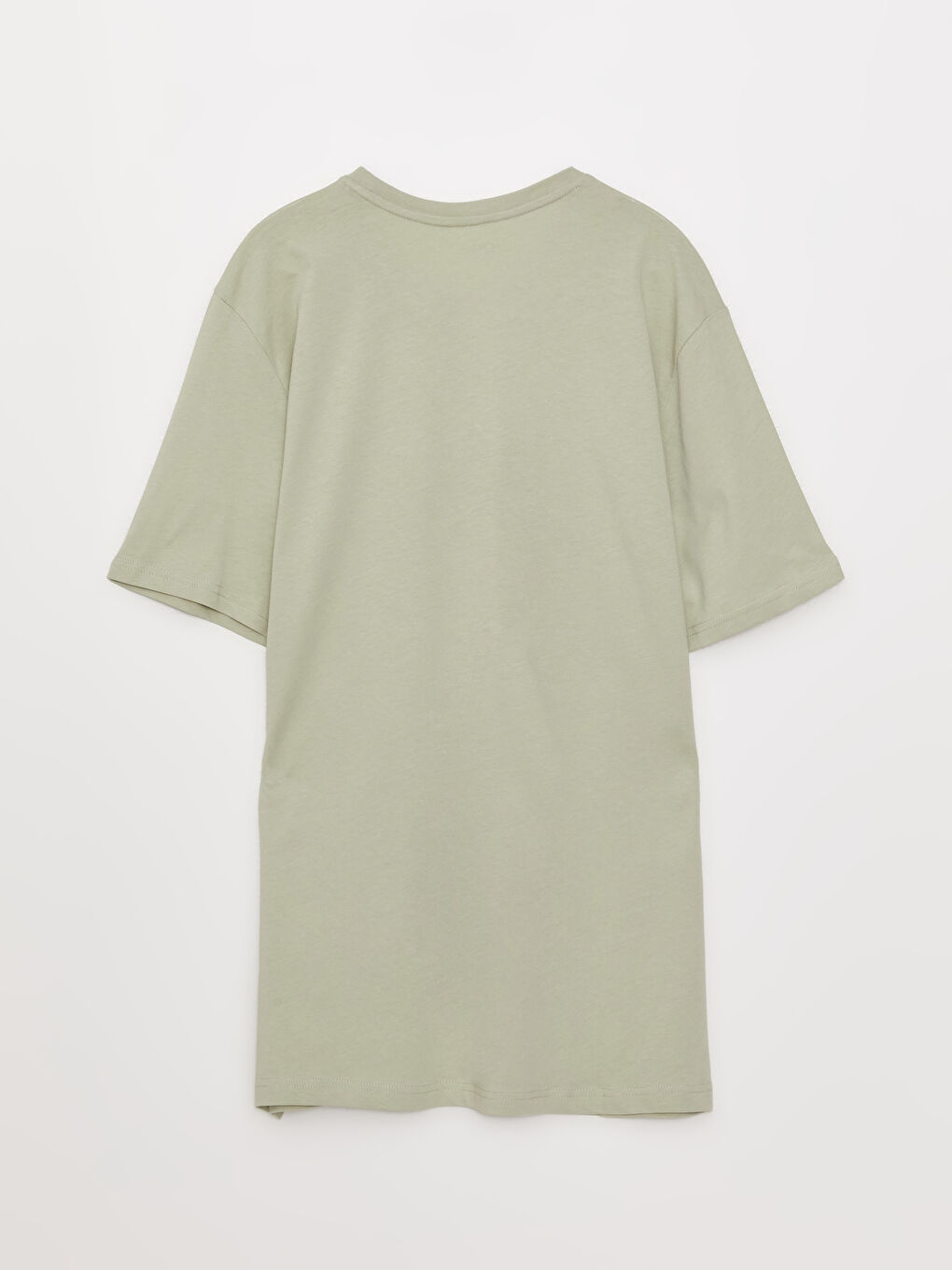 Yeşil Bisiklet Yaka Kısa Kollu Baskılı Penye Erkek Tişört-6