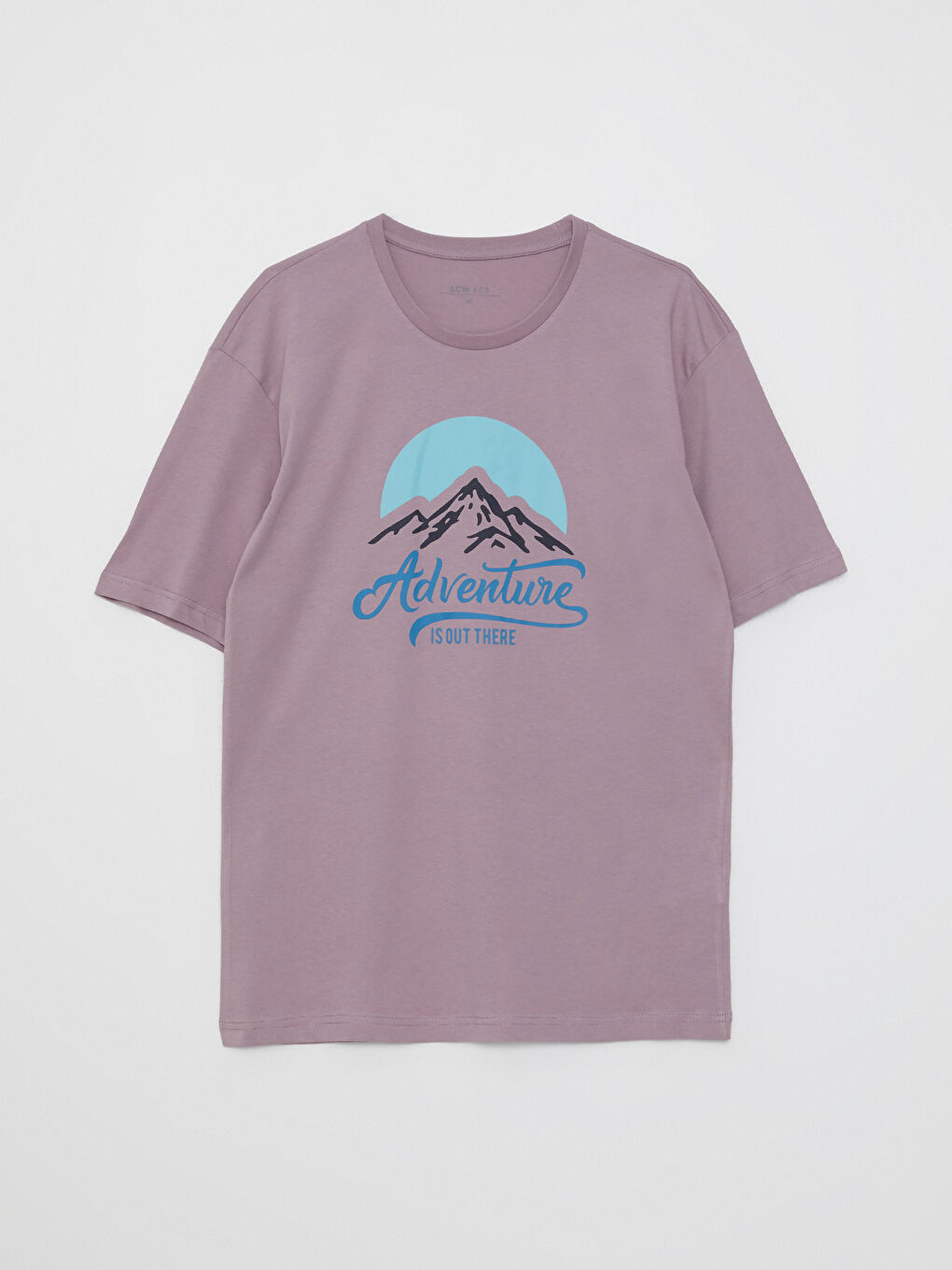 Crew Neck Printed Combed Cotton Men's T-Shirt -S3BM45Z8-GX4
