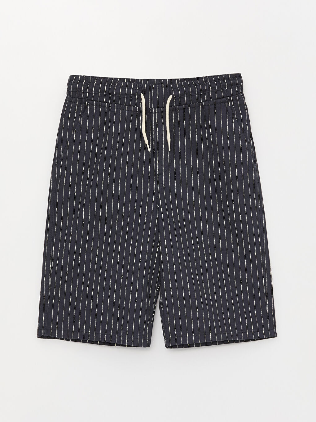 Elasticated Waist Striped Boys' Shorts -S3BM64Z4-LGS