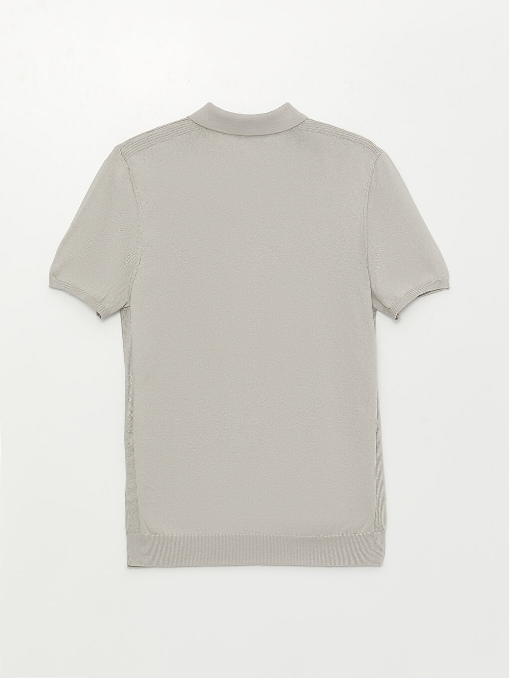 Gri Polo Yaka Erkek Triko Tişört-6