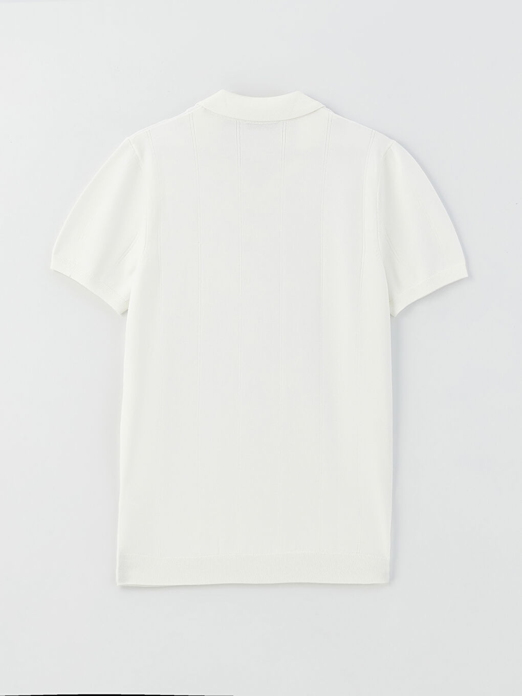 Pulover Tricotat cu Guler Polo și Mânecă Scurtă pentru Bărbați-6