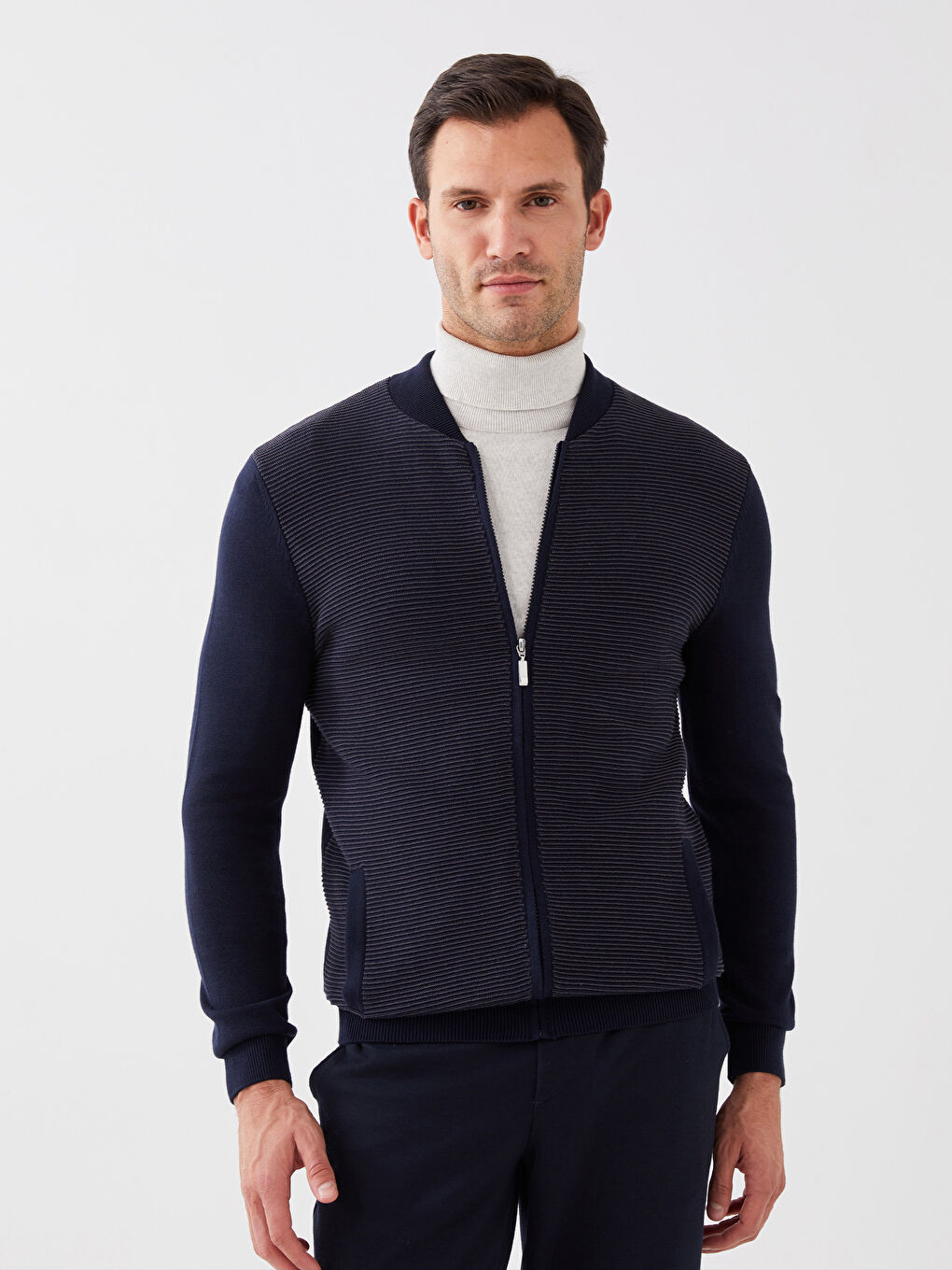 LC Waikiki Standard Fit College Collar Men's Knitwear Cardigan -S3BM68Z8-KN7