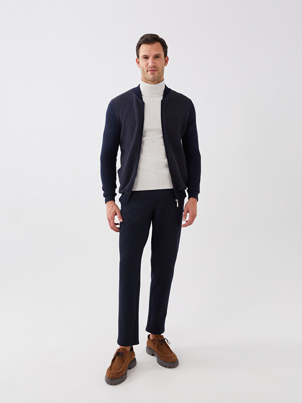 LC Waikiki Standard Fit College Collar Men's Knitwear Cardigan -S3BM68Z8-KN7