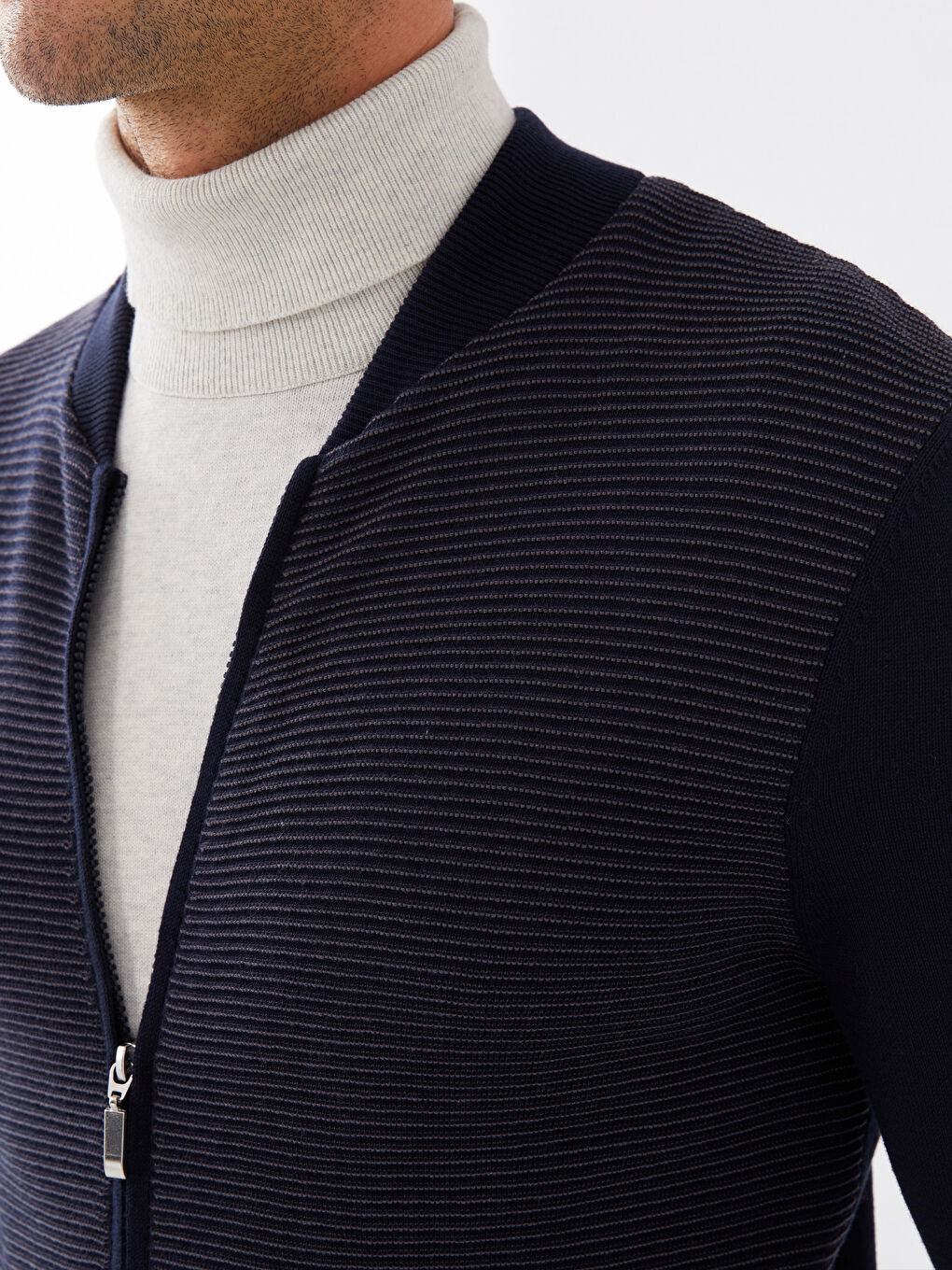 LC Waikiki Standard Fit College Collar Men's Knitwear Cardigan -S3BM68Z8-KN7