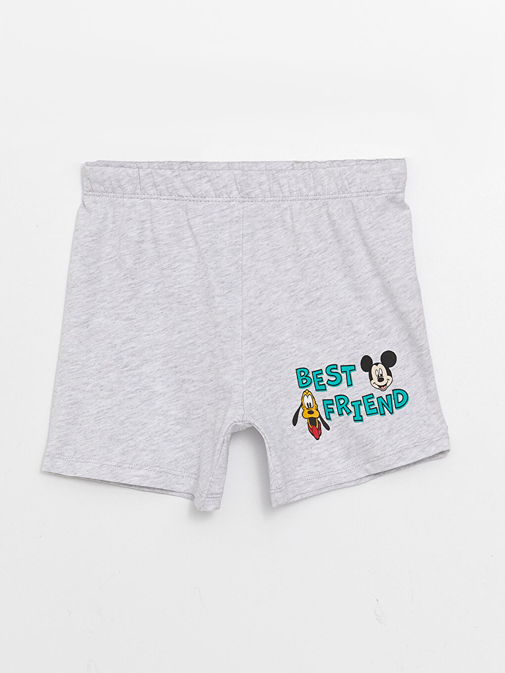 Crew Neck Short Sleeve Mickey Mouse Printed Baby Boy Pajamas Set-2