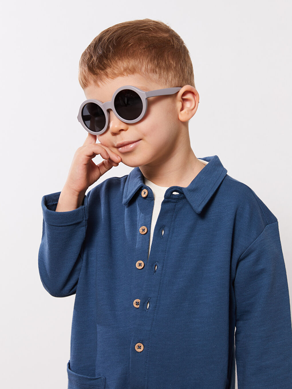 Gri Unisex Güneş Gözlüğü-4