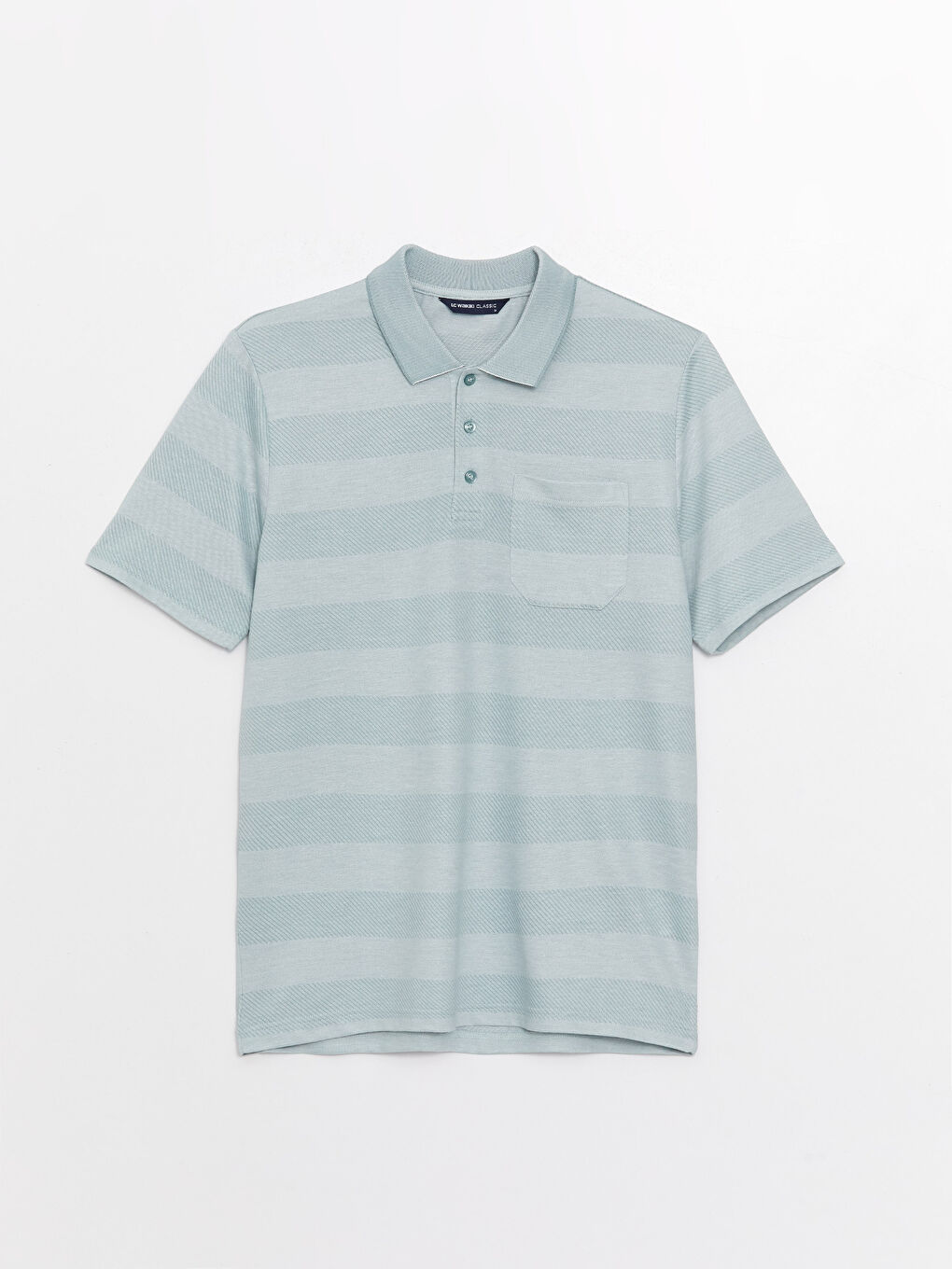 LCWAIKIKI Classic Mercerized Polo Neck Short Sleeve Striped Men's T-Shirt -S3BN39Z8-LFM