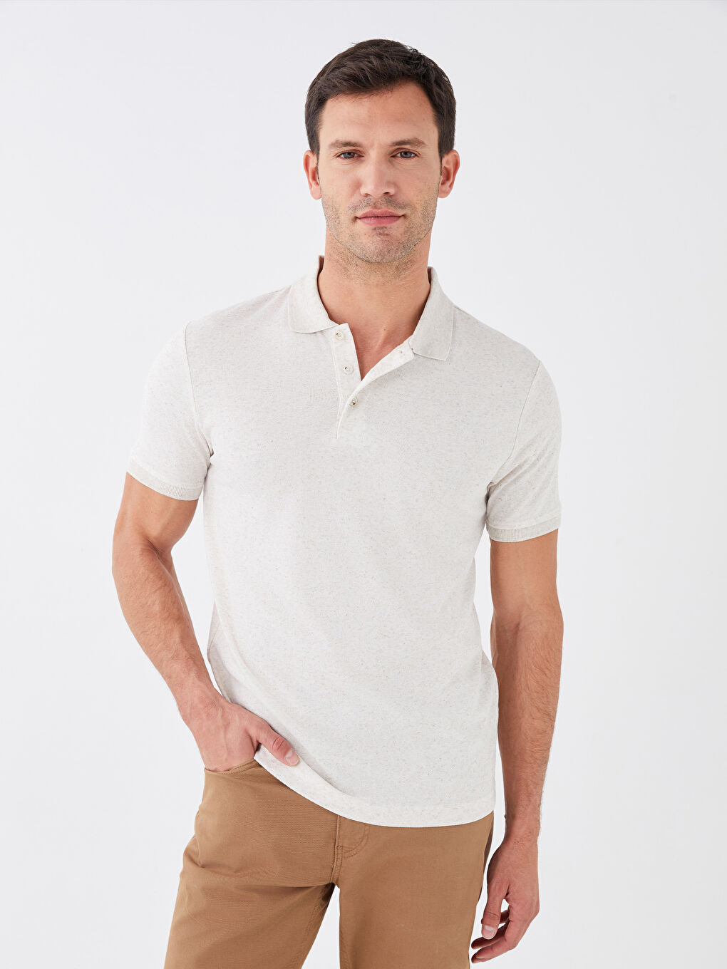 Tricou cu Guler Polo și Mânecă Scurtă pentru Bărbați