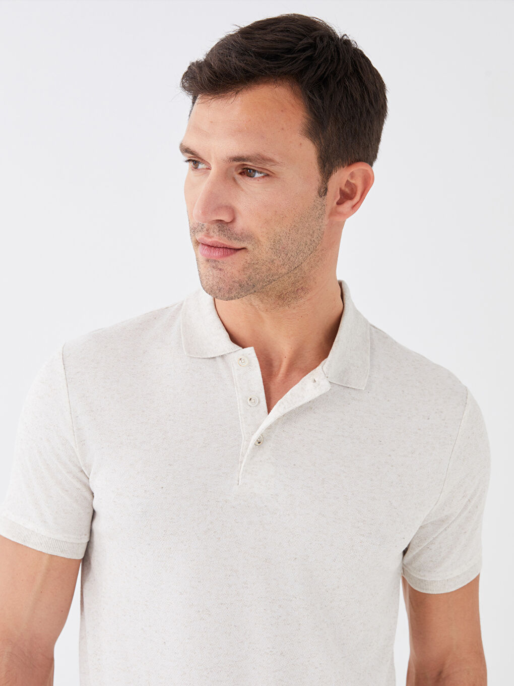 Tricou cu Guler Polo și Mânecă Scurtă pentru Bărbați-1