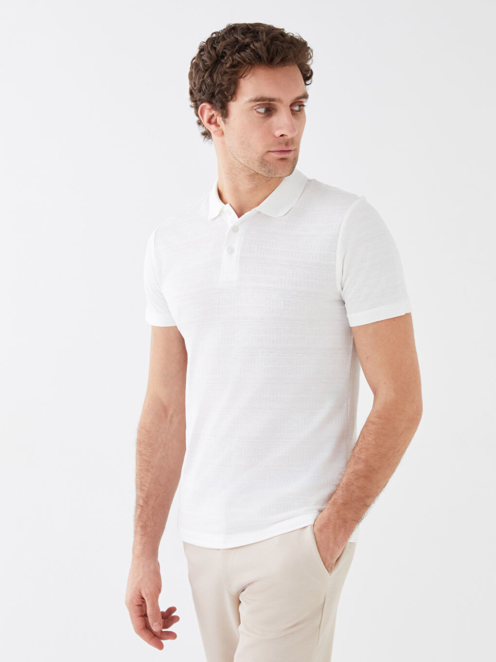 Tricou cu Guler Polo și Mânecă Scurtă pentru Bărbați