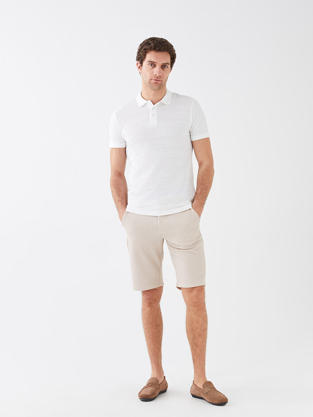 Tricou cu Guler Polo și Mânecă Scurtă pentru Bărbați-2