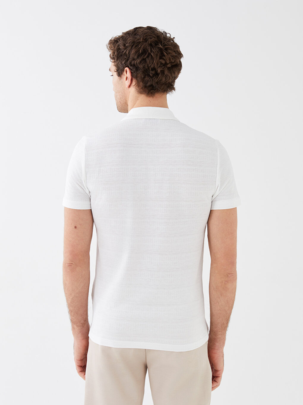 Tricou cu Guler Polo și Mânecă Scurtă pentru Bărbați-4