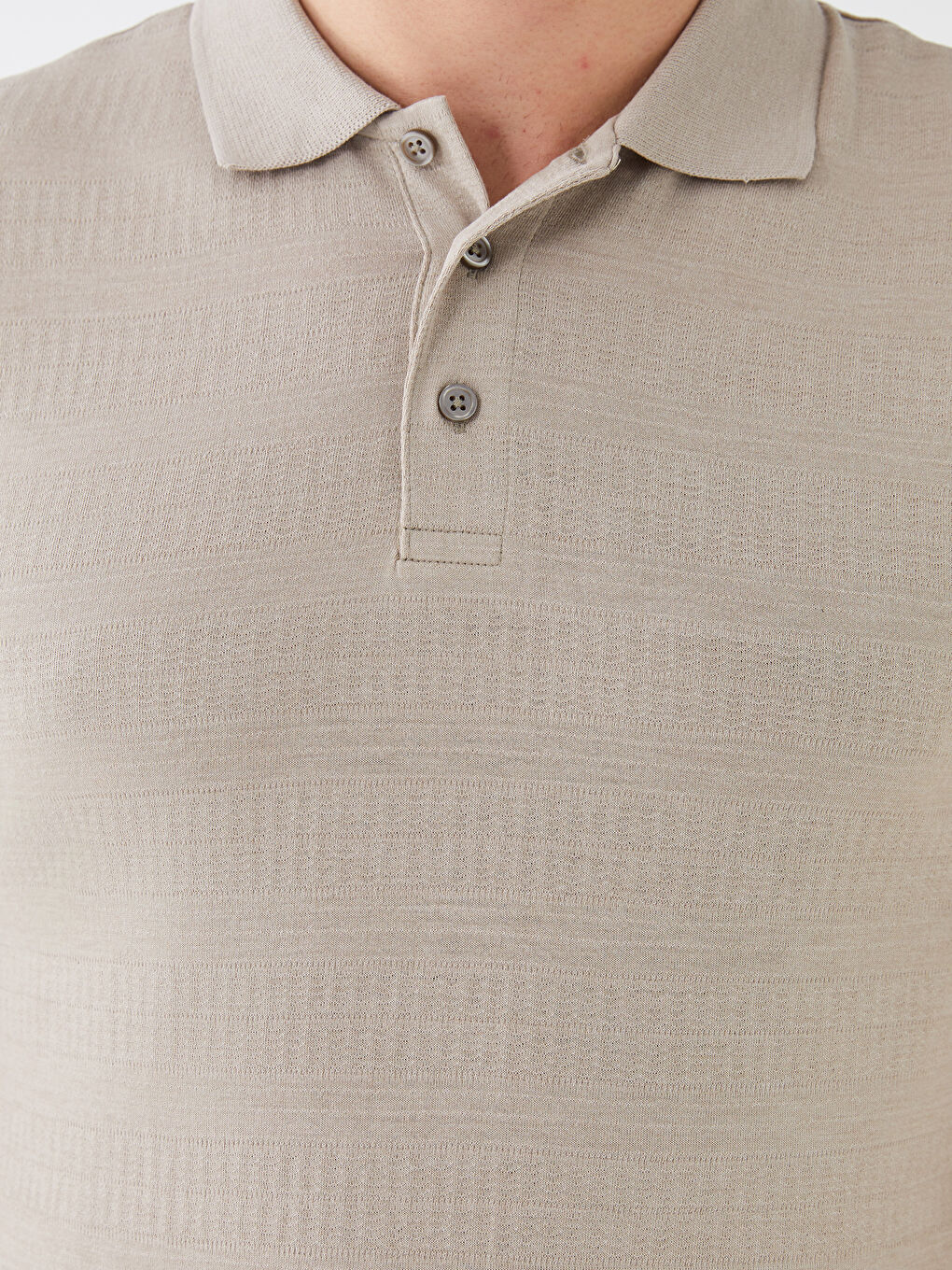 Polo Neck Short Sleeve Men's T-Shirt-3