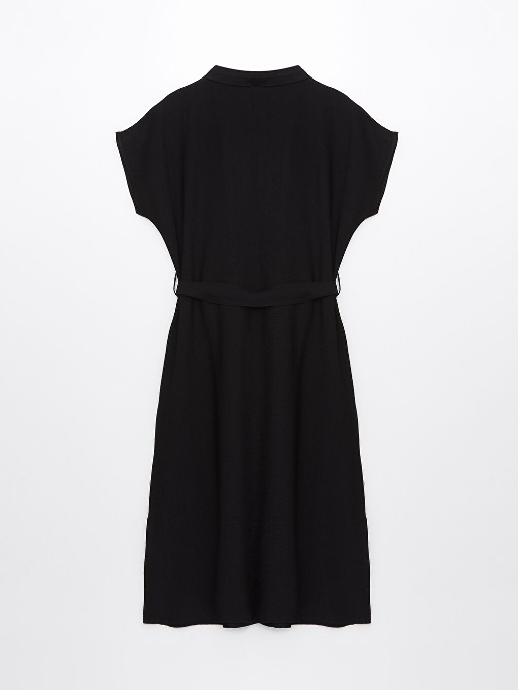 Plain Short Sleeve Women's Shirt Dress -S3BN50Z8-CVL