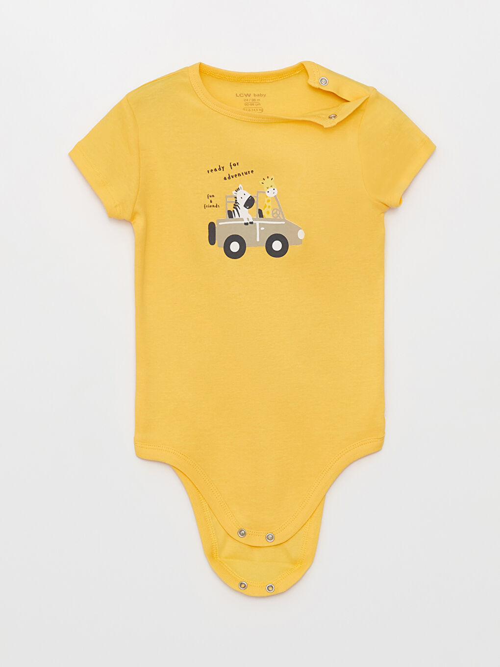 Yeşil Bisiklet Yaka Baskılı Erkek Bebek Çıtçıtlı Bodysuit 2'li-3