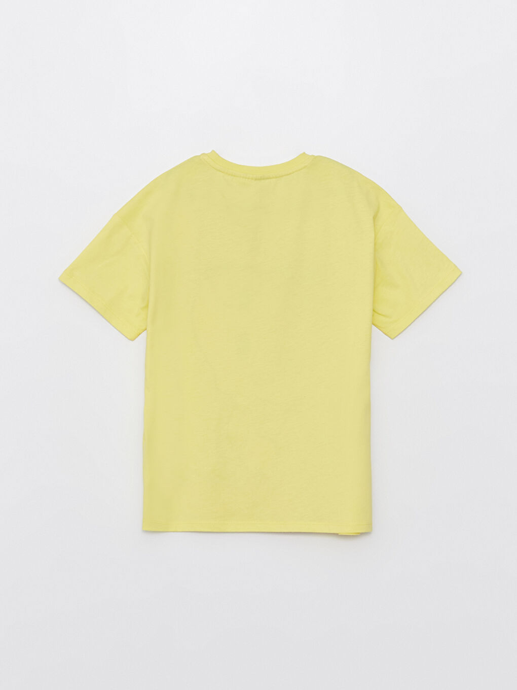 Sarı Bisiklet Yaka Tweety Baskılı Kısa Kollu Kız Çocuk Tişört-1