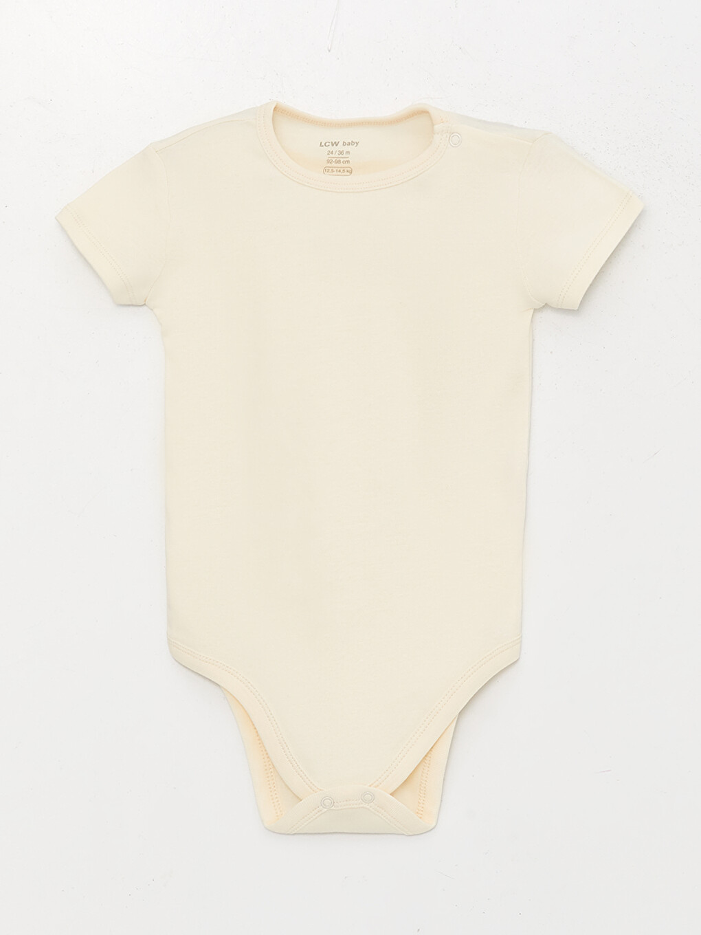 Crew Neck Short Sleeve Baby Girl Snap Snap Body 5 Pack-2