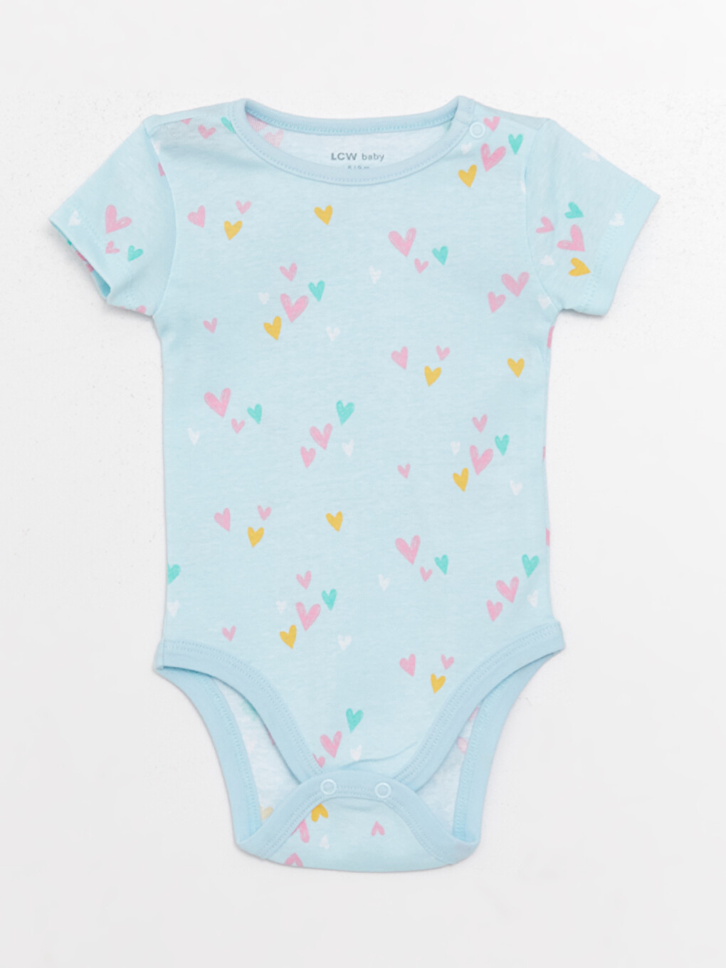 Crew Neck Baby Girl Snap Snap Bodysuit 2 Pack-1