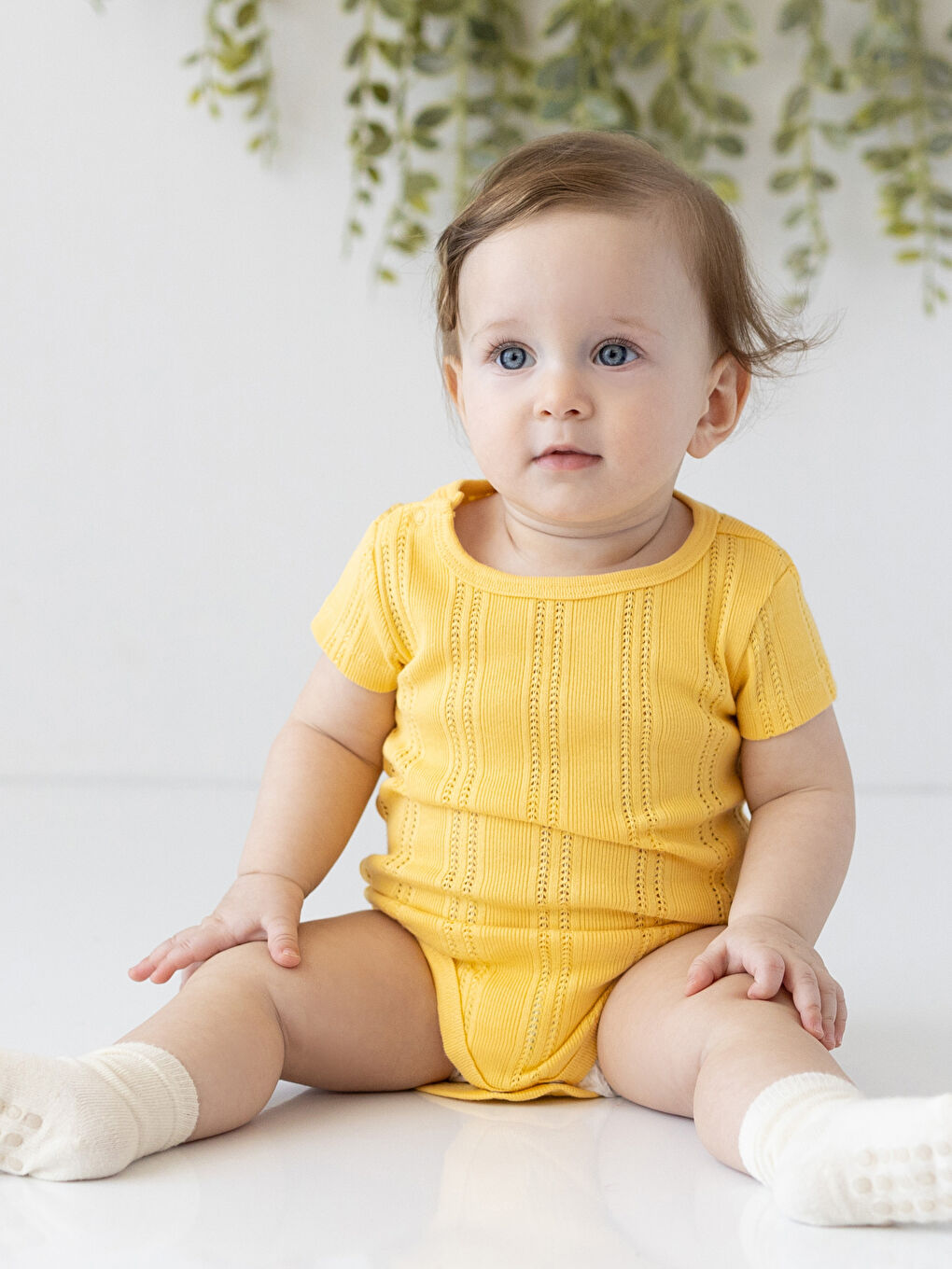 Crew Neck Baby Girl Bodysuit 2 Pack-4