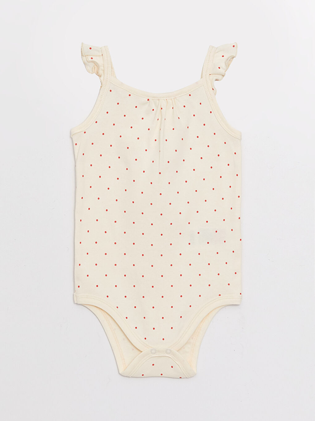 Pembe Bisiklet Yaka Kız Bebek Çıtçıtlı Bodysuit 2'li-2