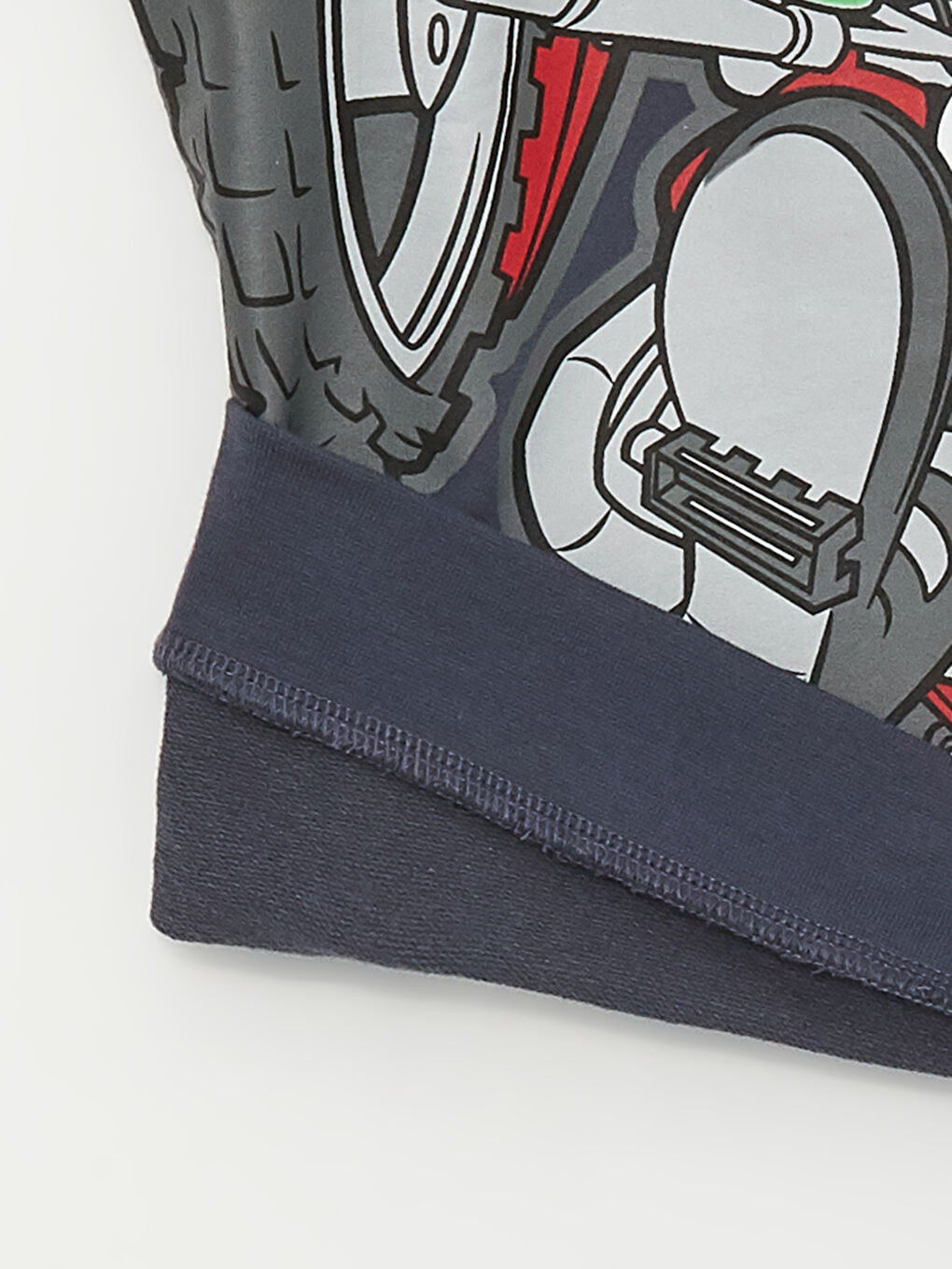 Antrasit Rahat Kalıp Bisiklet Yaka Bugs Bunny Baskılı Erkek Çocuk Tişört-2